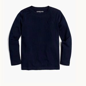 Crewcuts Boys Navy Long Sleeve Pocket Tee 8